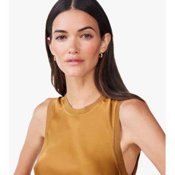 🆕 SCOOP Women's Sleeveless Satin Midi Tank Dress NWT XL 16 18 New! X-Large - Picture 4 of 6